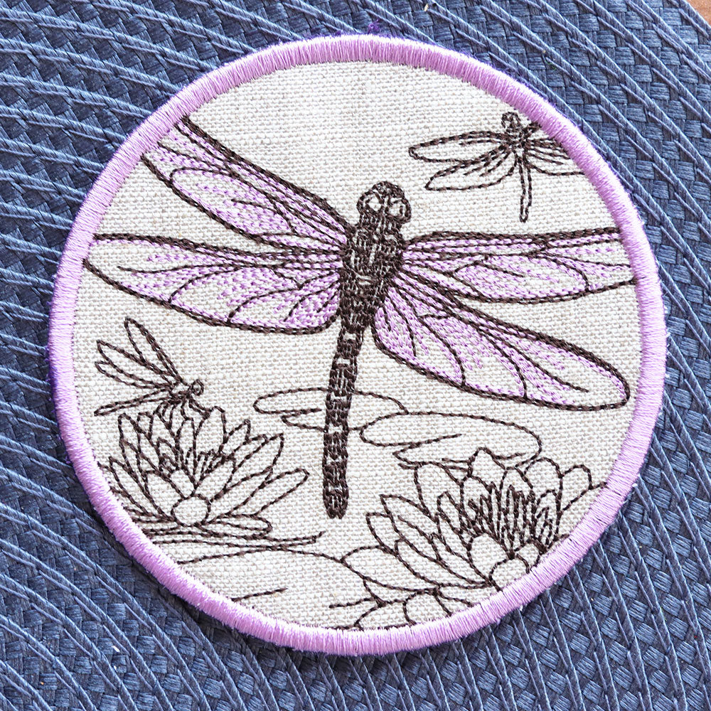 Garden of Inspiration Dragonfly Coaster (In-the-Hoop)