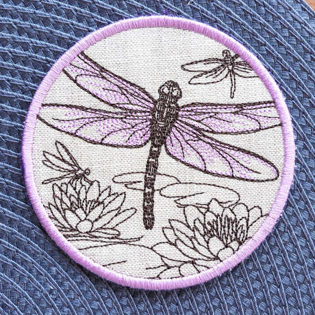 Garden of Inspiration Dragonfly Coaster (In-the-Hoop)