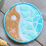 Beach Time Coaster (In-the-Hoop)