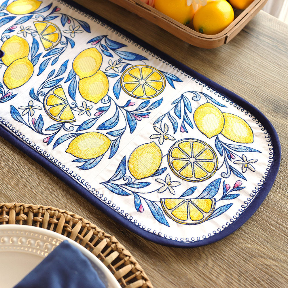 Summer Lemon Table Runner Set