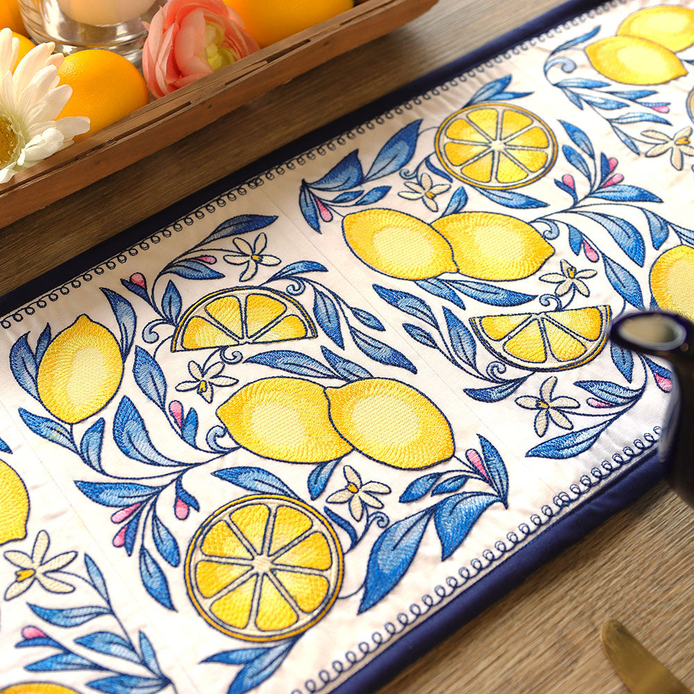 Summer Lemon Table Runner Set