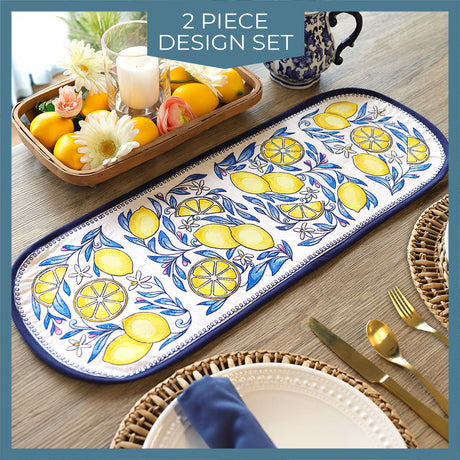Summer Lemon Table Runner Set
