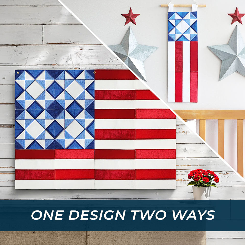 Americana Flag Panel Set (Applique)