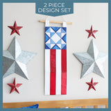Americana Flag Panel Set (Applique)