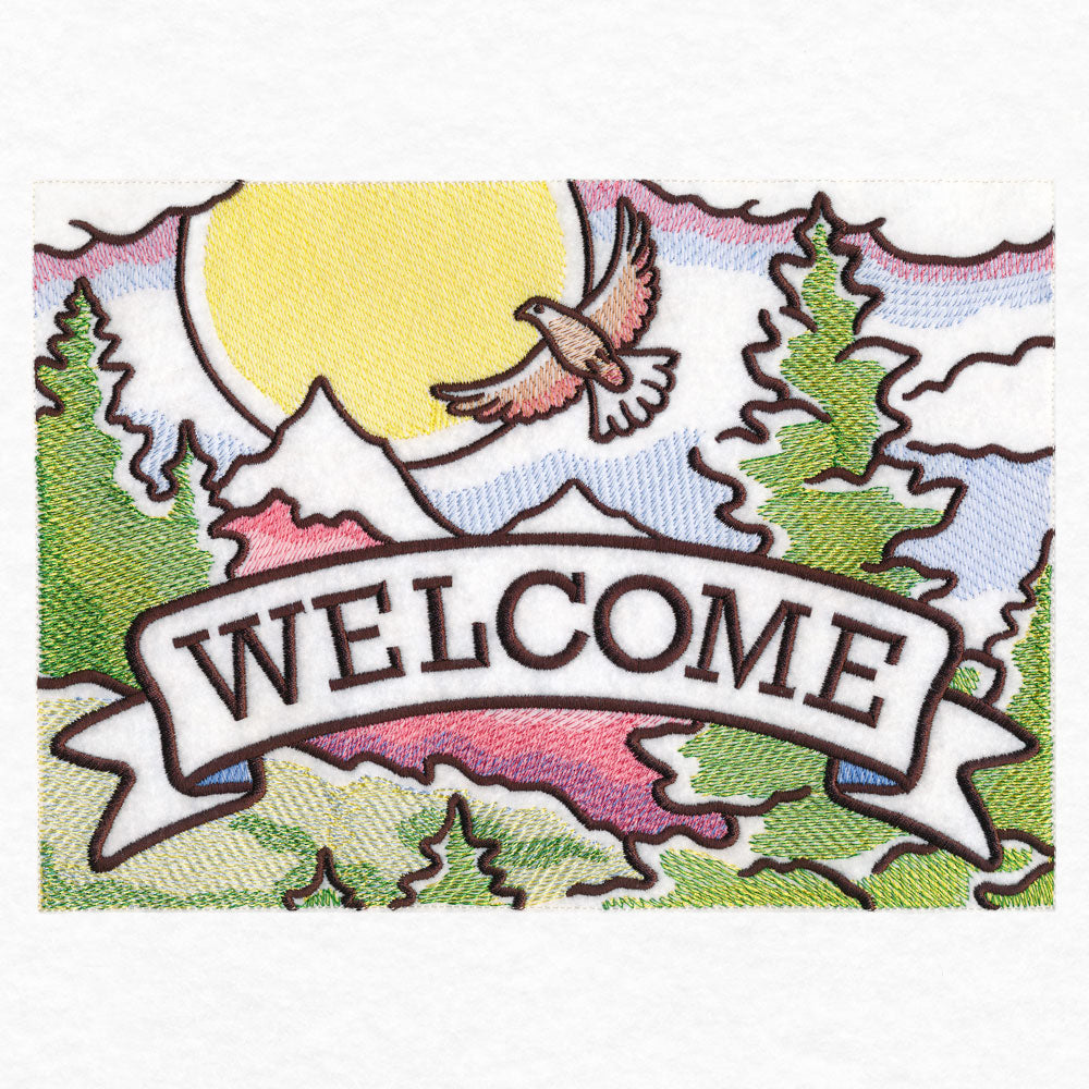 Welcome Northwoods Garden Flag