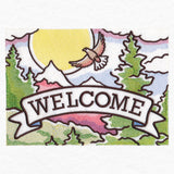 Welcome Northwoods Garden Flag