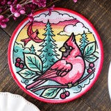 Flora & Fauna Trivet - Cardinal (In-the-Hoop)