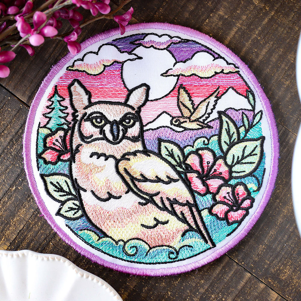 Flora & Fauna Trivet - Owl (In-the-Hoop)