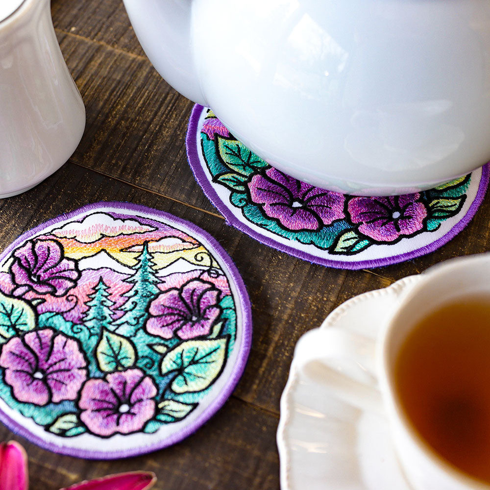 Flora & Fauna Trivet - Morning Glory (In-the Hoop)