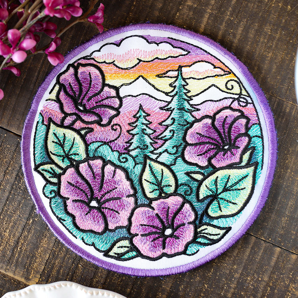 Flora & Fauna Trivet - Morning Glory (In-the Hoop)