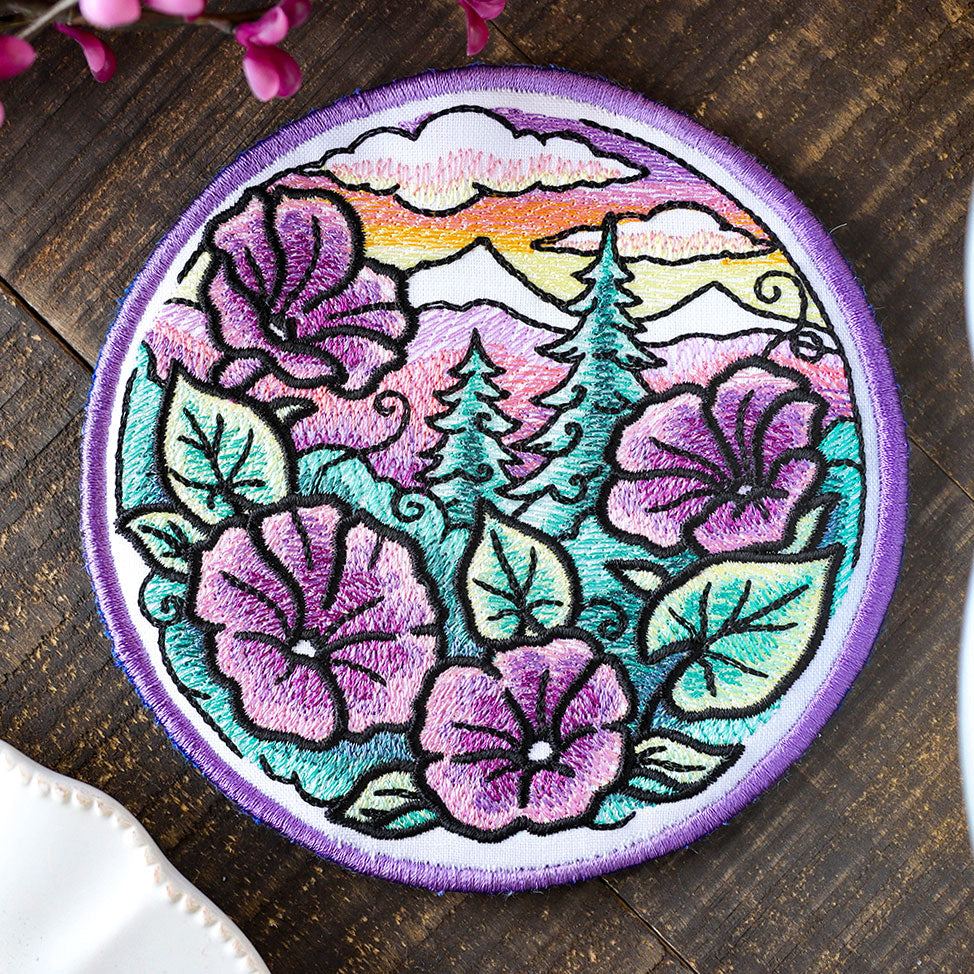 Flora & Fauna Trivet - Morning Glory (In-the Hoop)