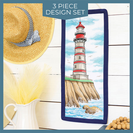 Coastal Lighthouse Scene Set