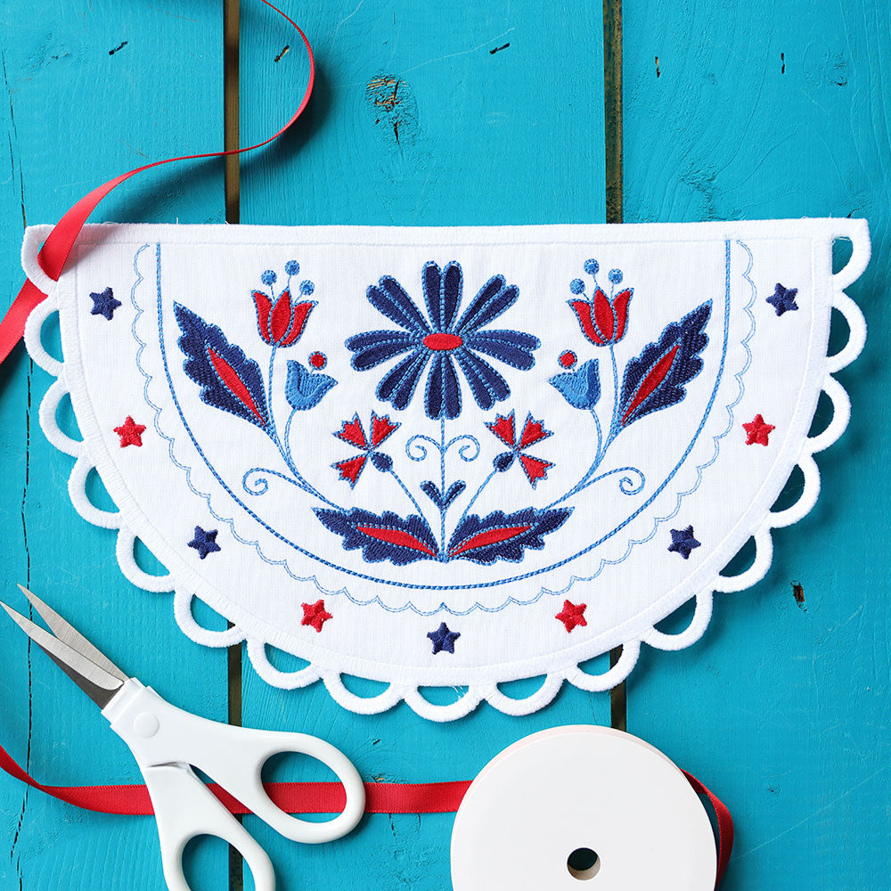Americana Half Circle Bunting (In-the-Hoop)