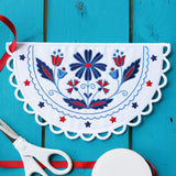 Americana Half Circle Bunting (In-the-Hoop)