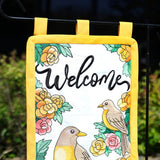 Welcome Robin Garden Flag