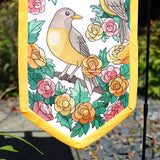Welcome Robin Garden Flag
