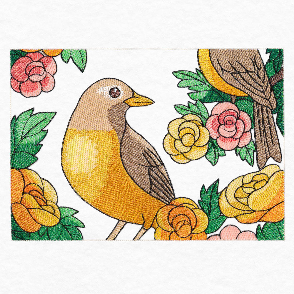 Welcome Robin Garden Flag