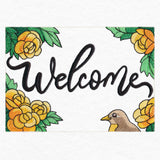 Welcome Robin Garden Flag