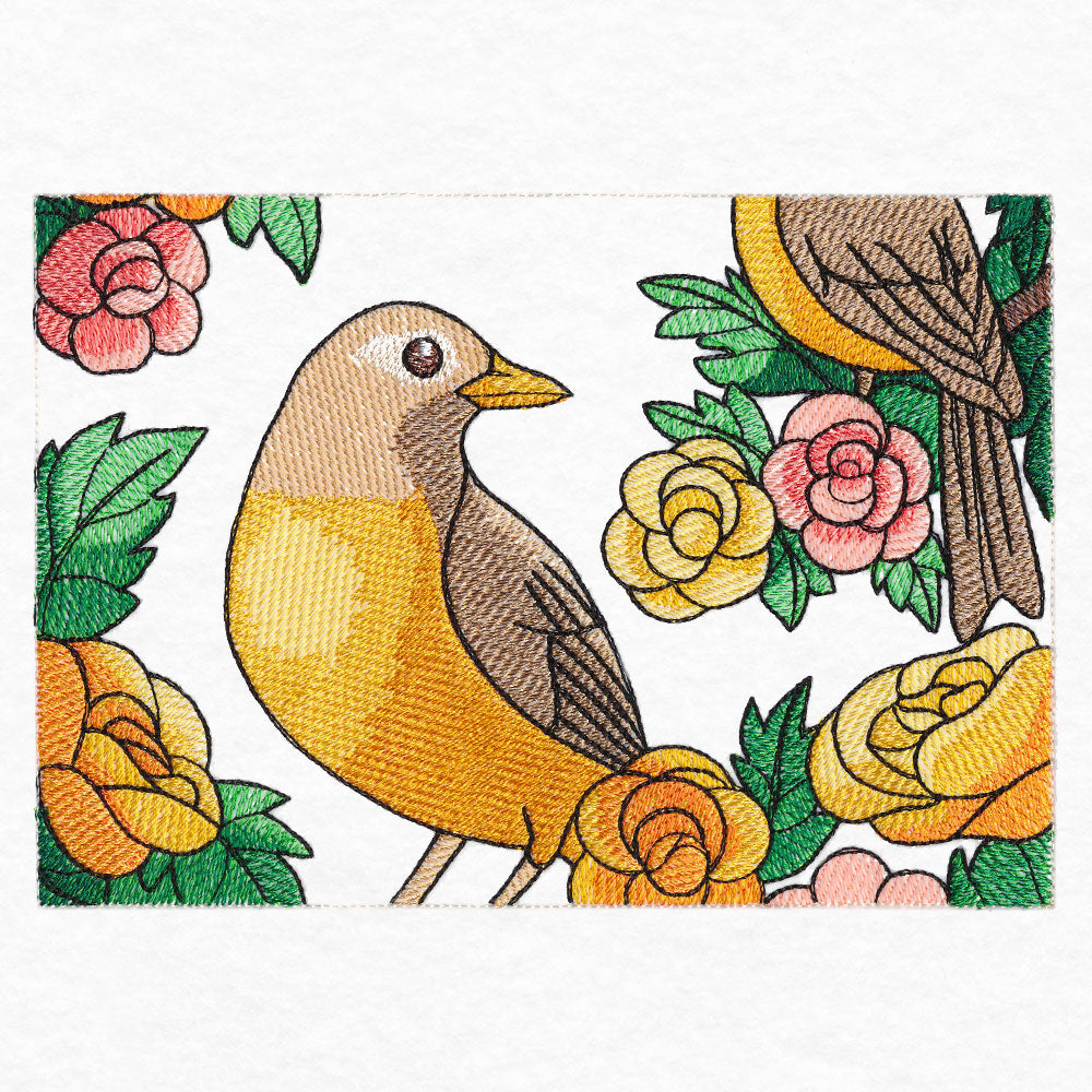 Welcome Robin Garden Flag