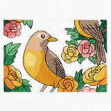 Welcome Robin Garden Flag