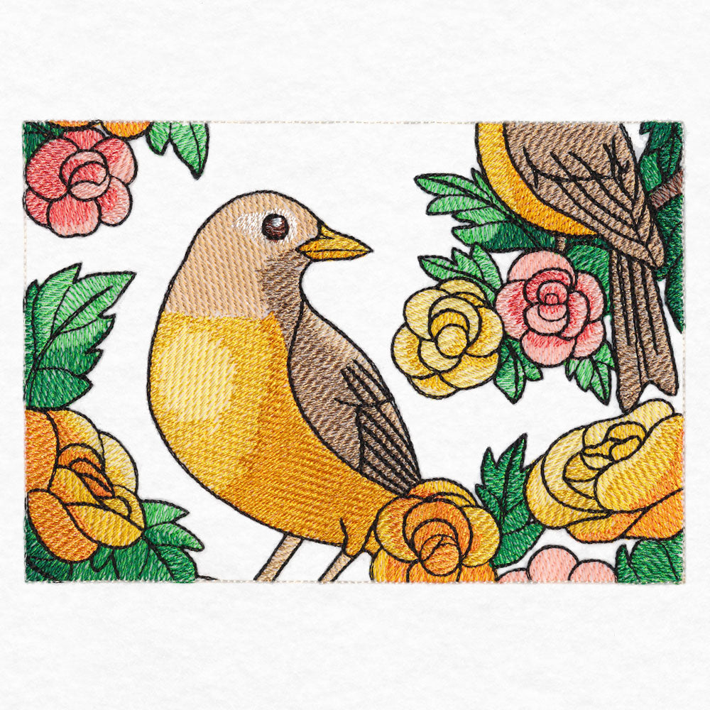 Welcome Robin Garden Flag