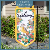 Welcome Robin Garden Flag