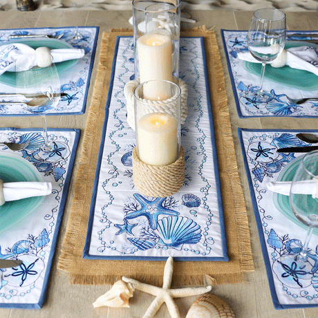 Coastal Charm Table Runner Set