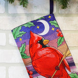 Christmas Night Cardinal Stocking Set