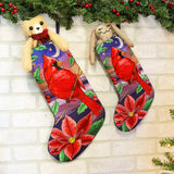 Christmas Night Cardinal Stocking Set