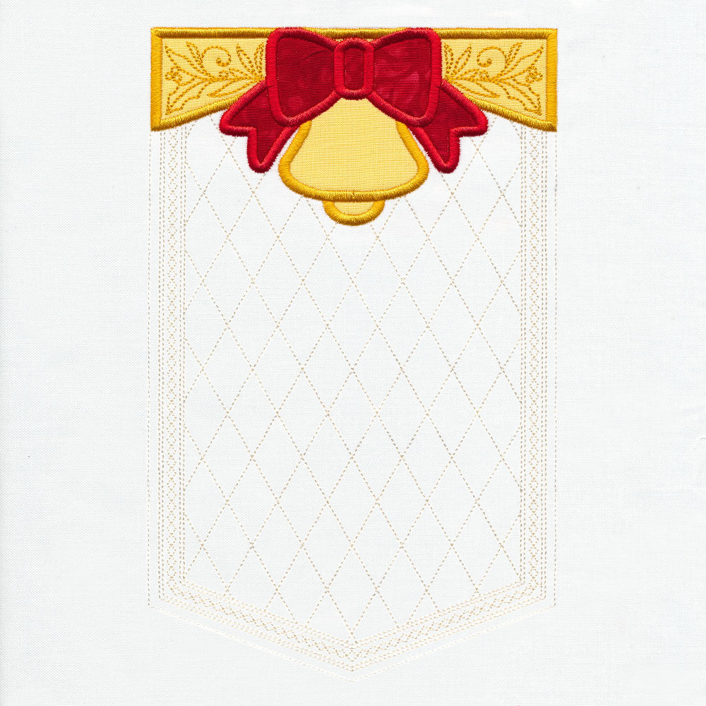 Blank Christmas Bell Banner