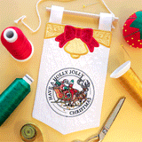 Blank Christmas Bell Banner