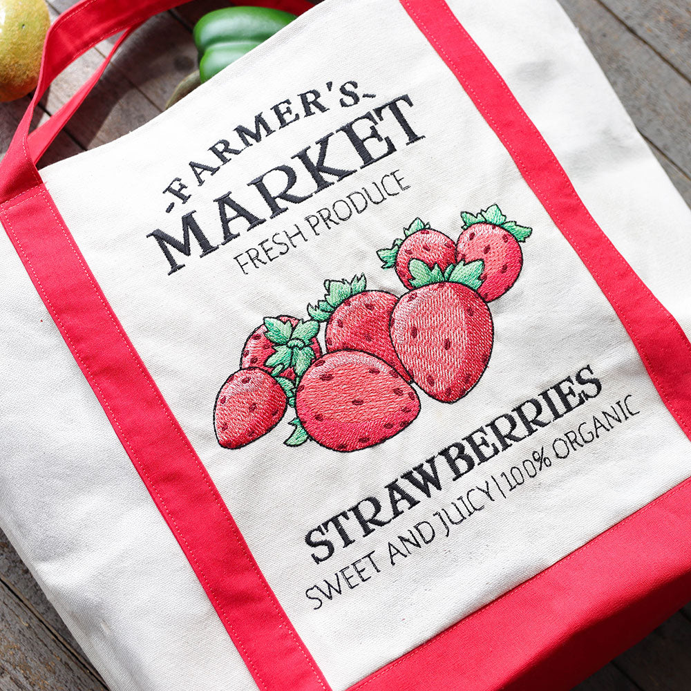 Strawberry Market Sign Panel Set