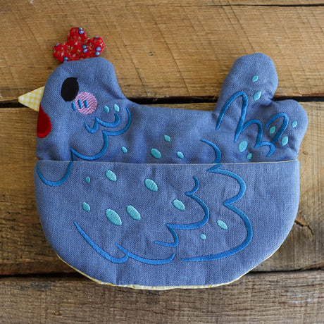 Chicken Two Pocket Potholder (In-the-Hoop)