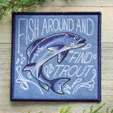 Fish Around and Find Trout Coaster (In-the-Hoop)