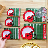 Football Helmet Mug Rug (In-the-Hoop)