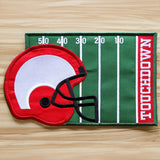 Football Helmet Mug Rug (In-the-Hoop)