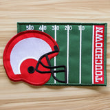 Football Helmet Mug Rug (In-the-Hoop)