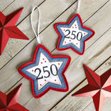 America 250th Anniversary Star Ornament (In-the-Hoop)