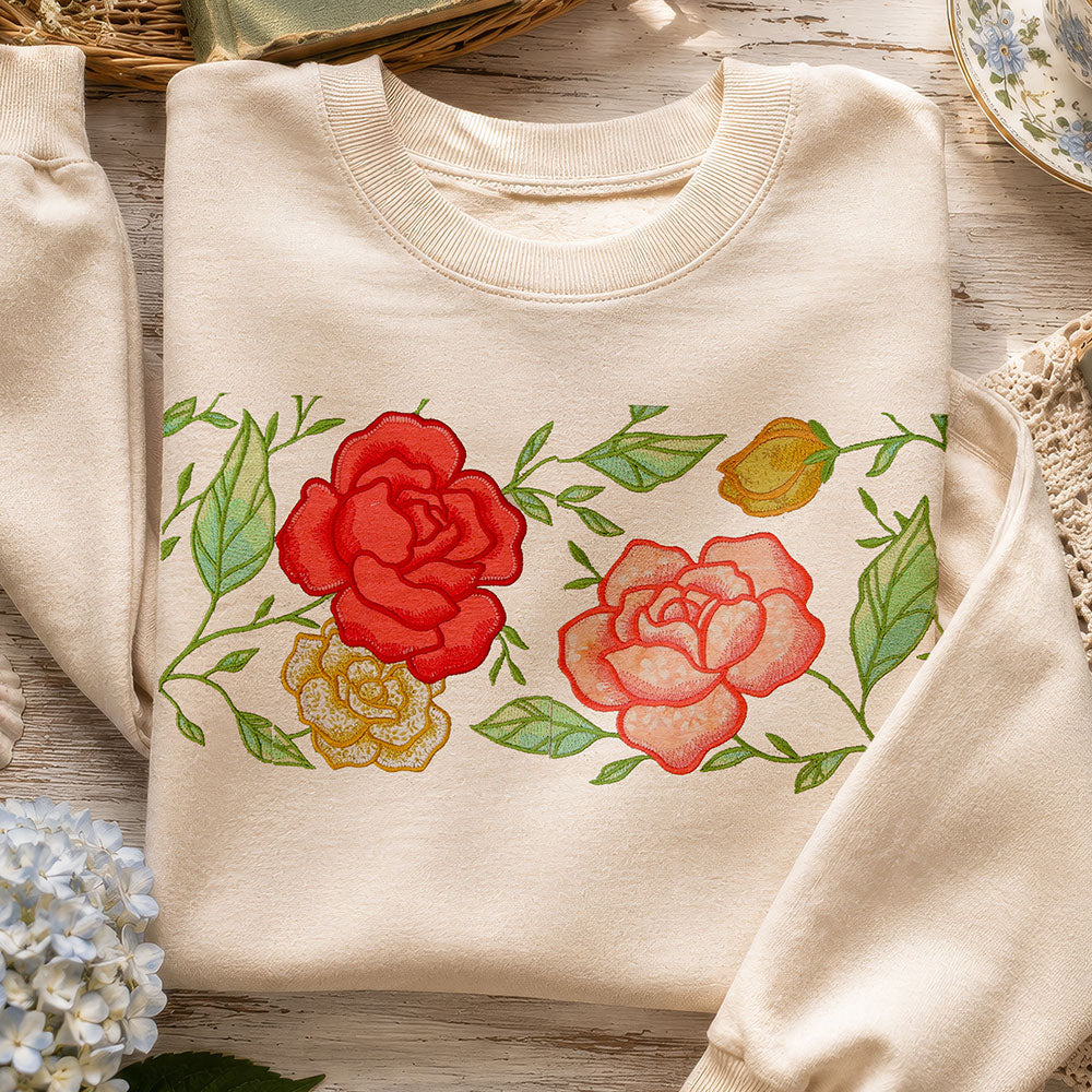 Flourishing Rose Garden Set (Applique)