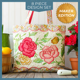 Flourishing Rose Garden Set (Applique)