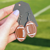 Football Leather Earrings (In-the-Hoop)