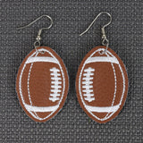 Football Leather Earrings (In-the-Hoop)