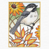 Autumn Chickadees Panel Scene