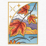 Autumn Chickadees Panel Scene