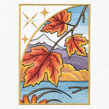 Autumn Chickadees Panel Scene