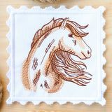 Western Stamp Coaster - Horse (In-the-Hoop)