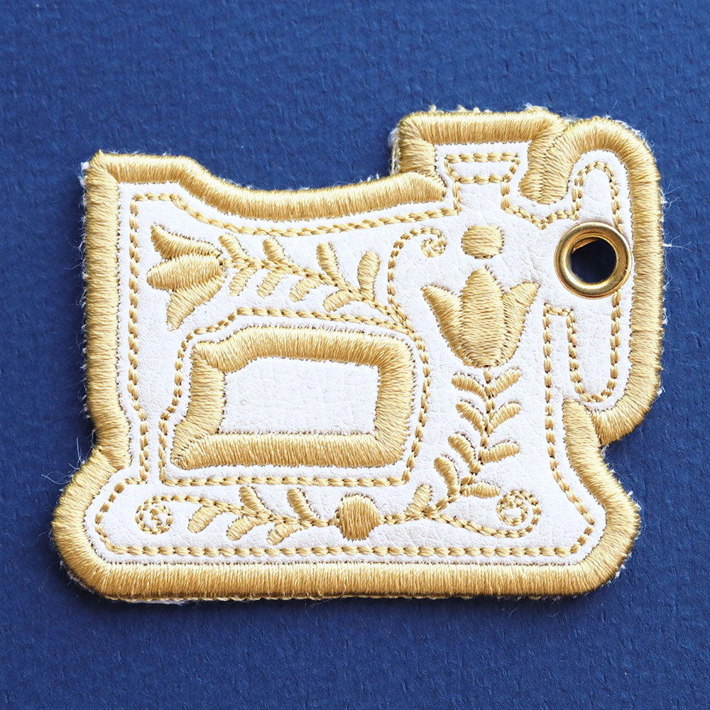 Luxe Sewing Machine Keychain (In-the-Hoop)