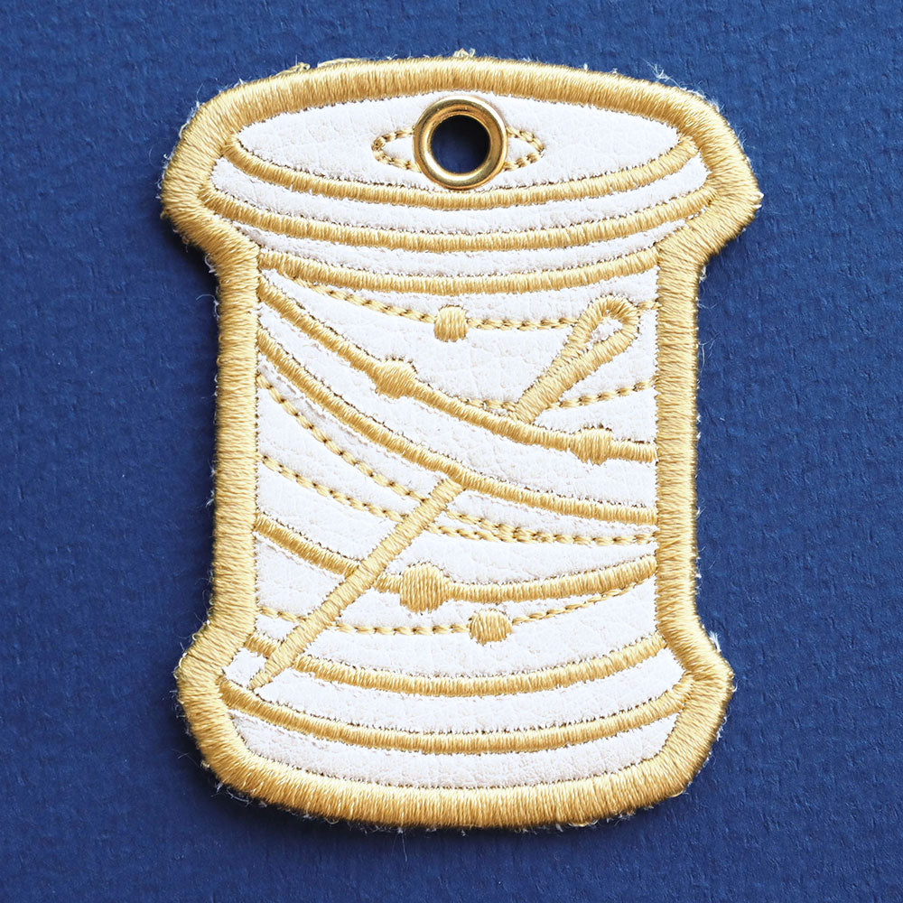 Luxe Thread Spool Keychain (In-the-Hoop)