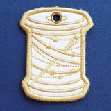 Luxe Thread Spool Keychain (In-the-Hoop)