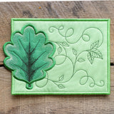 Oak Leaf Mug Rug (In-the-Hoop)